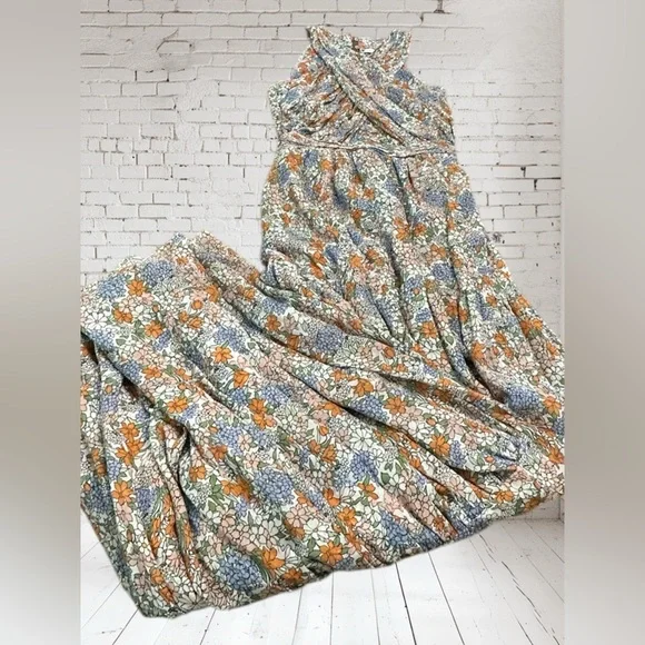 Veronica Beard Floral Silk Chiffon Sleeveless Maxi Dress. Like New. Size:00 - Picture 12 of 15